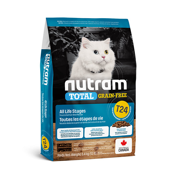 NEW T24 NUTRAM TOTAL GRAIN-FREE SALMON & TROUT CAT