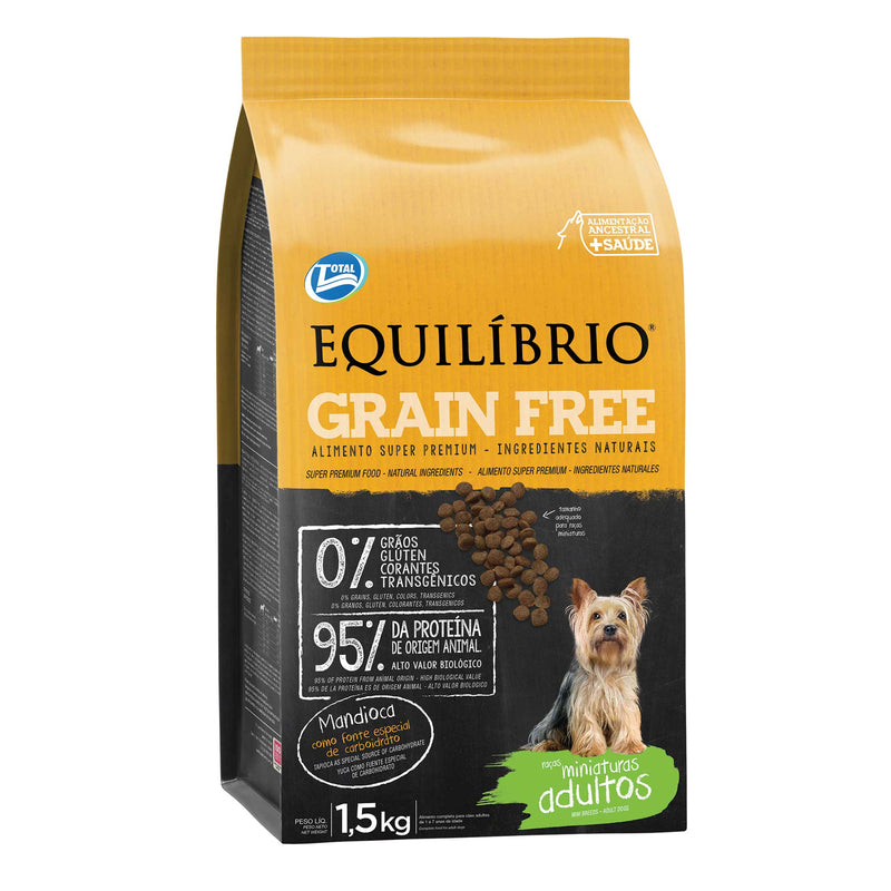 EQUILIBRIO GRAIN FREE ADULT DOG SMALL BREEDS  X 1.5KG
