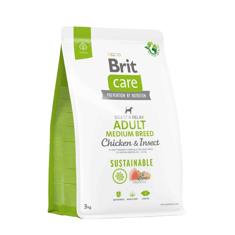 BRIT CARE SUSTAINABLE ADULT MEDIUM BREED - CHICKEN & INSECT