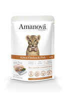 AMANOVA KITTEN CHICKEN & FISH POUCH X 85 GR