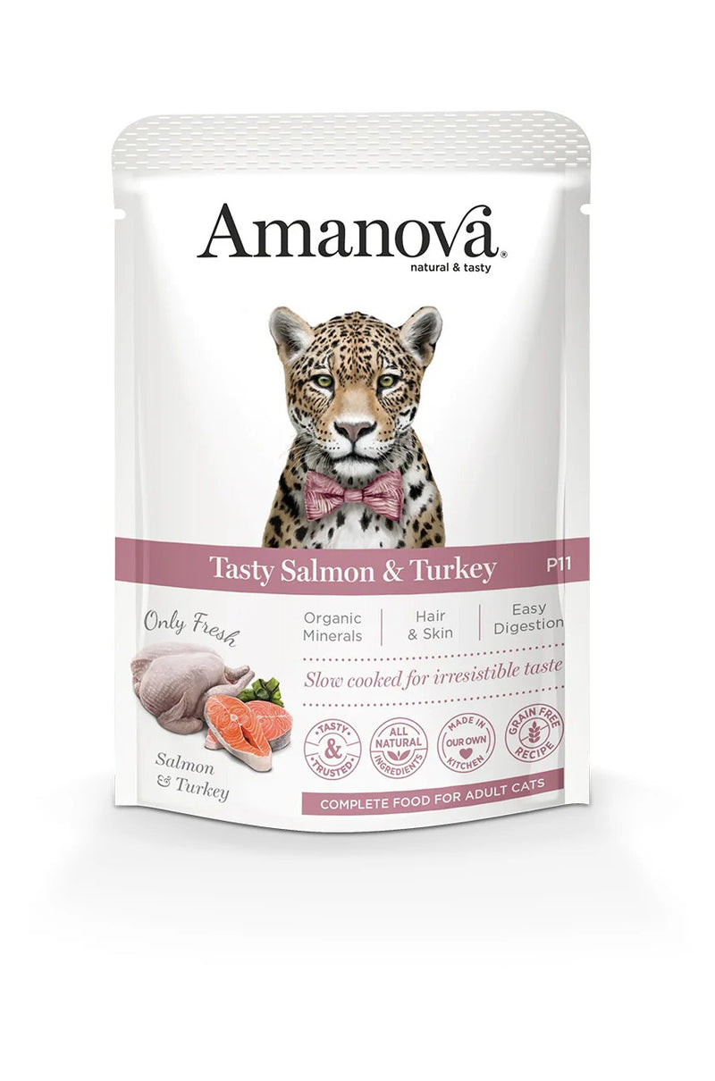 AMANOVA TASTY SALMON & TURKEY X 85 GR