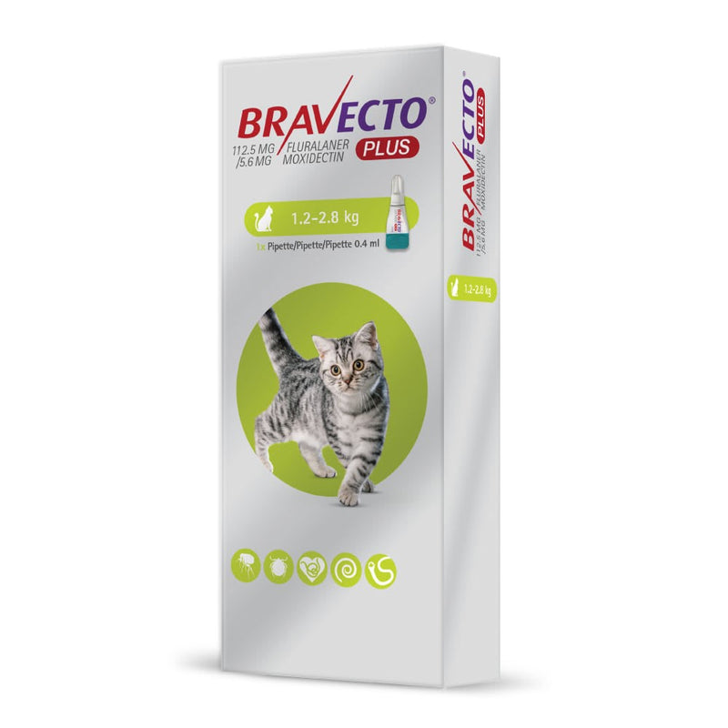 BRAVECTO PLUS 112.50 mg (1.2 KG - 2.8 KG)