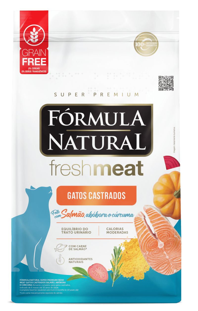 FÓRMULA NATURAL FRESH MEAT - GATOS CASTRADOS SABOR SALMÓN X 7 KG