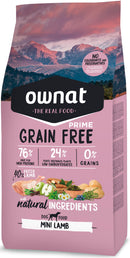 OWNAT GRAIN FREE PRIME MINI LAMB DOG