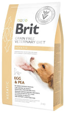 BRIT GF VET DIET HEPATIC - EGG & PEA X 12 KG