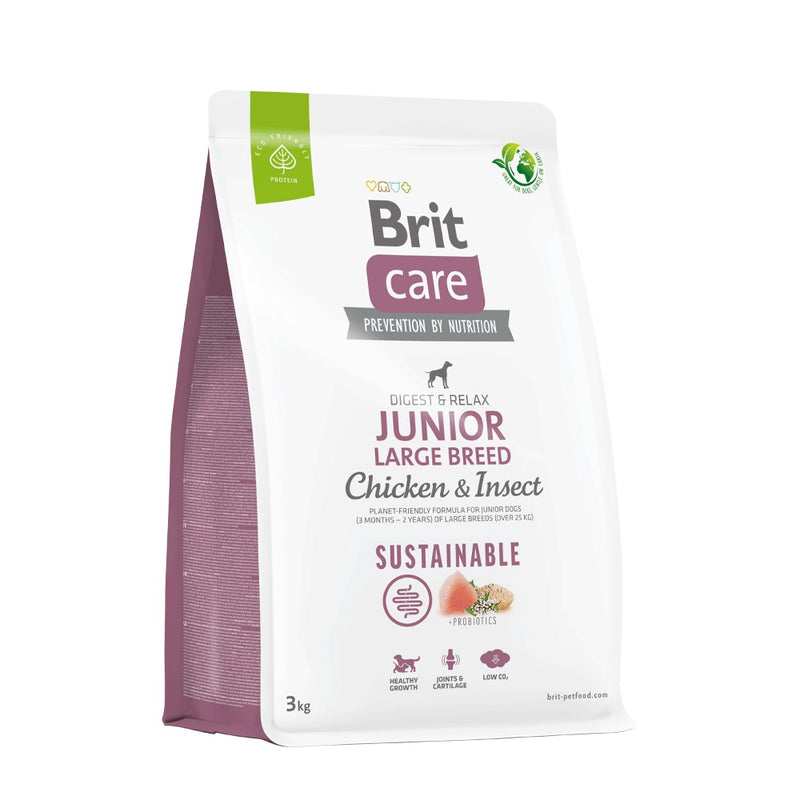 BRIT CARE SUSTAINABLE JUNIOR LARGE BREED - CHICKEN & INSECT