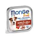 MONGE FRUIT CORDERO Y MANZANA X 100 GR.