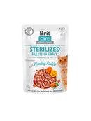 BRIT CARE CAT POUCH STERILIZED- HEALTHY RABBIT IN GRAVY