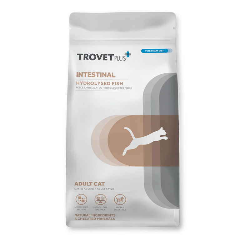 TROVET PLUS ADULT CAT INTESTINAL HYDROLISED FISH VETERINARY DIET X 1.2 KG