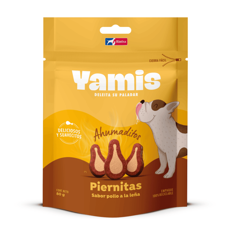 YAMIS PIERNITAS SABOR POLLO A LA LEÑA X 80 GR