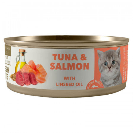 AMITY TUNA & SALMON KITTEN CAT WET FOOD X 80 GR