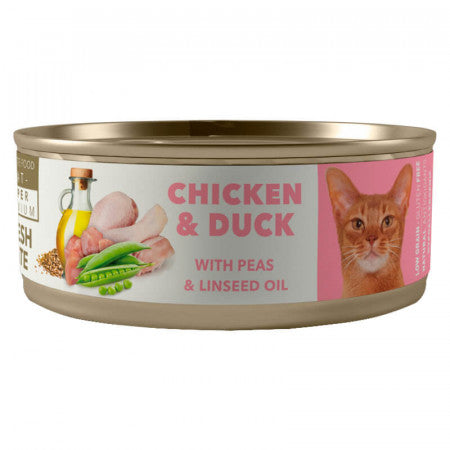 AMITY CHICKEN & DUCK ADULT CAT WET FOOD X 80 GR