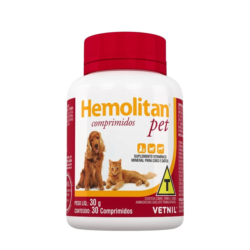 HEMOLITAN® PET X 30 COMPRIMIDOS