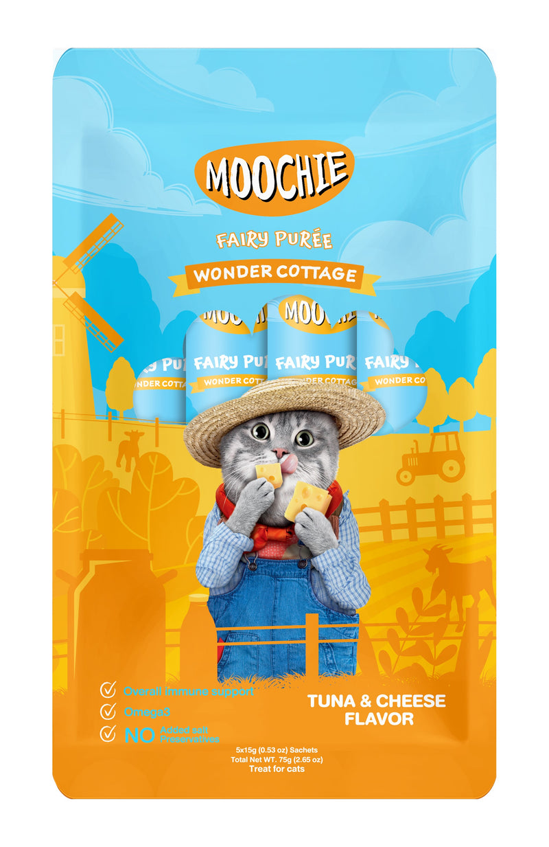 MOOCHIE CAT - TUNA & CHEESE FLAVOR X 75 GR.