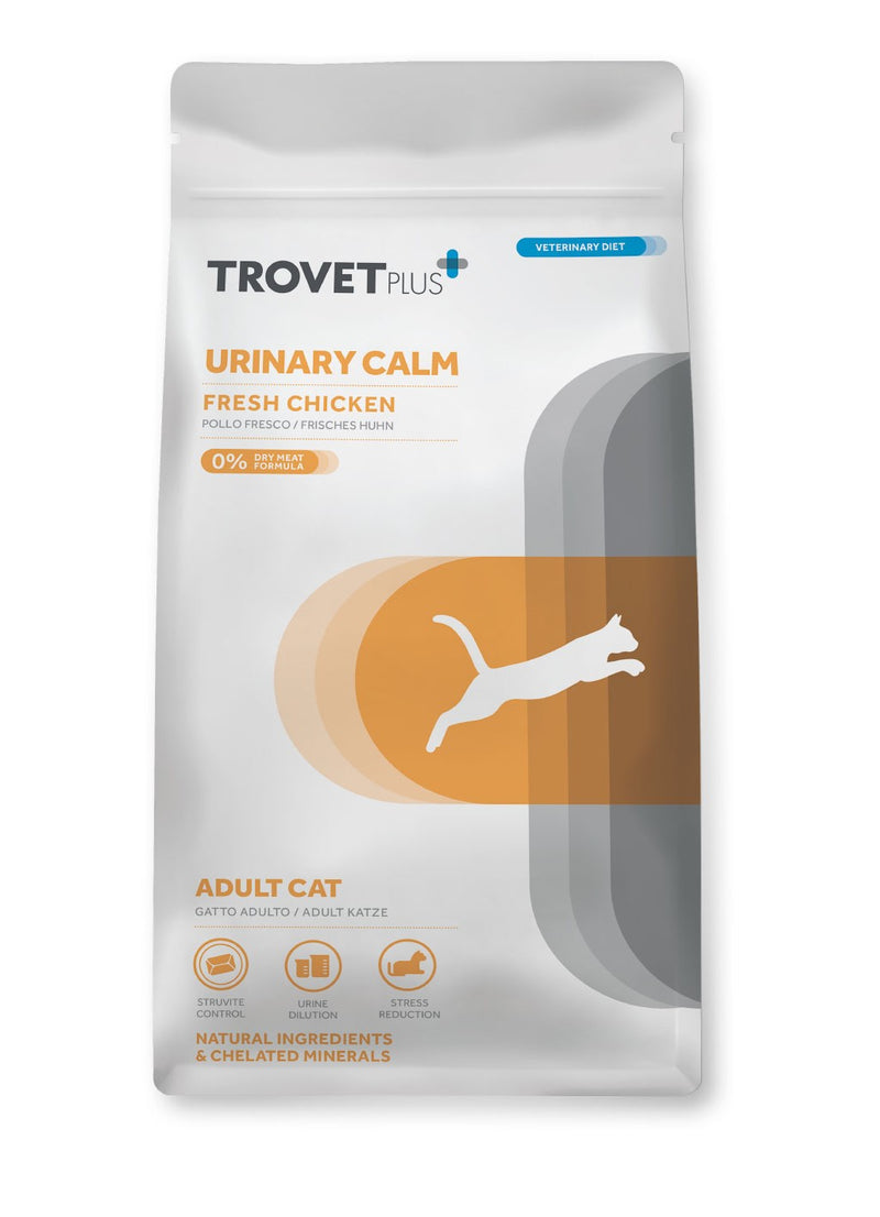 TROVET PLUS ADULT CAT URINARY CALM FRESH CHICKEN VETERINARY DIET X 2.5 KG