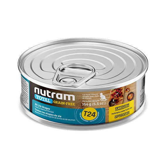 T24 NUTRAM TOTAL TROUT & SALMON CAT CANNED FOD X 156 GR