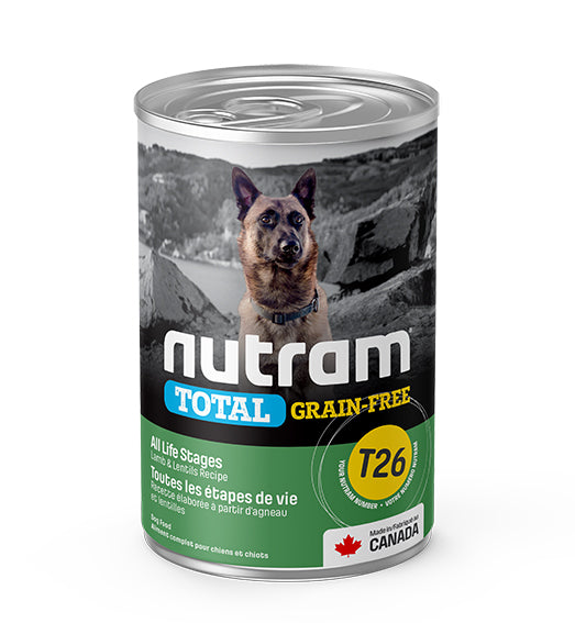T26 NUTRAM TOTAL GRAIN FREE LAMB & LENTILS DOG CANNED FOOD