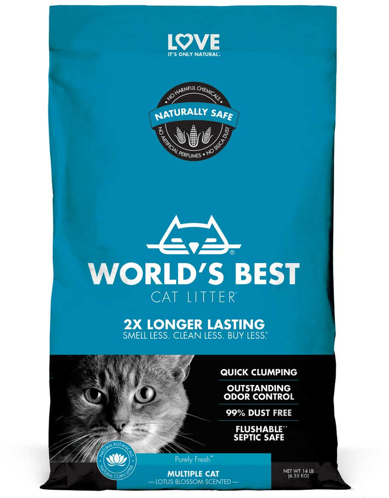 WORLD'S BEST CAT LITTER MULTIPLE - PERFUME DE FLOR DE LOTO