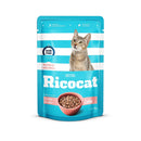 RICOCAT CARNE TROCITOS CACHORROS POUCH 85 GR.