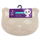 CUTE CAT ALFOMBRA BEIGE EN FORMA DE GATO