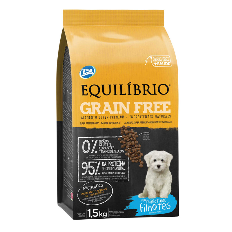 EQUILIBRIO GRAIN FREE PUPPIES SMALL BREEDS X 1.5 KG