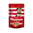 RICOCAN POUCH CACHORRO TROCITOS SALSA POLLO 100 GR.