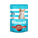 RICOCAT SALMON TROCITOS ADULTO POUCH 85 GR.
