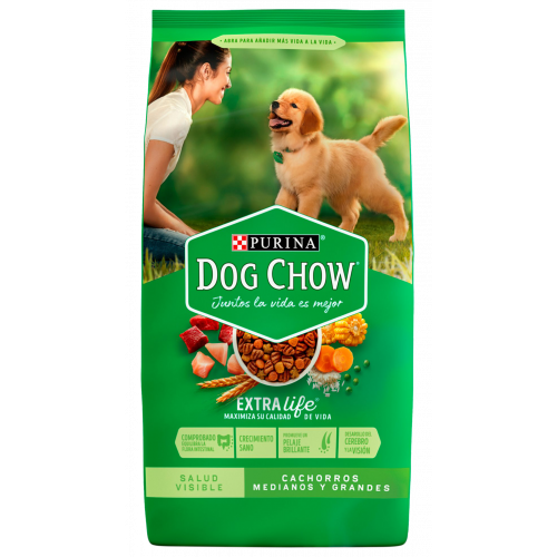 Dog Chow para cachorro, raza mediana y grande