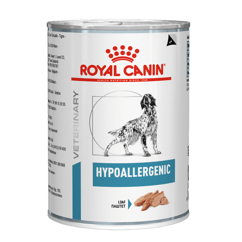 ROYAL CANIN HYPOALLERGENIC PERRO LATA X 400 GR